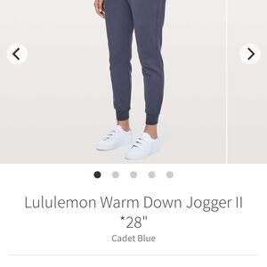 Lululemon athletica Warm Down Jogger in Cadet Blue